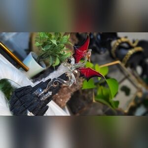 Glass Baron Castle Mountain Dragon Collectible Sculpture